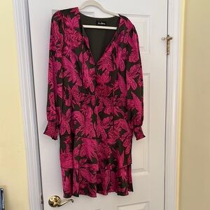 Sam Edelman Women's Pink and Black Dress
